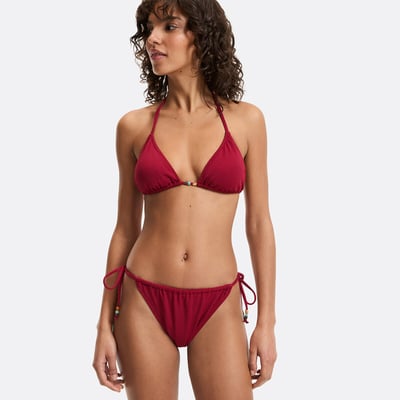 Parte inferior de bañador con lazos, tejido con textura LA REDOUTE COLLECTIONS