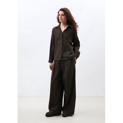 Chemise oversize en flanelle à chevrons HUMILITY
