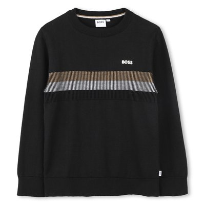 Pull en tricot avec rayures BOSS KIDSWEAR