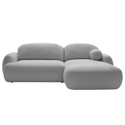 Canapé d'Angle Convertible en Tissu bouclette 4 places - BERENICE LISA DESIGN