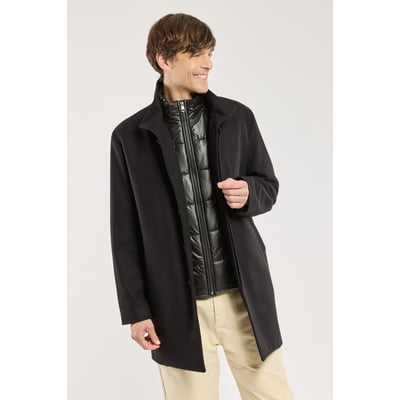 Manteau boutonné en drap de laine ARMOR-LUX