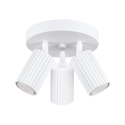 Plafonnier Aluminium Blanc GU10 3 Karbon EDEN