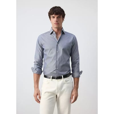 Chemise 100 % coton rayures slim-fit MANGO MAN
