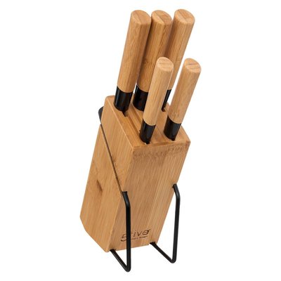 Bloc 5 couteaux manche BLACK 5FIVE SIMPLY SMART