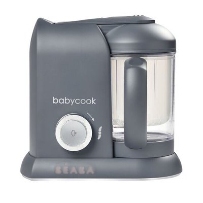 Pack Babycook Solo Dark grey+ lot de 2 cuillères en silicone BEABA
