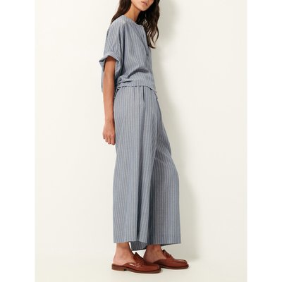 Pantaloni a gamba larga a righe 7/8, ISLA MINIMA SESSUN