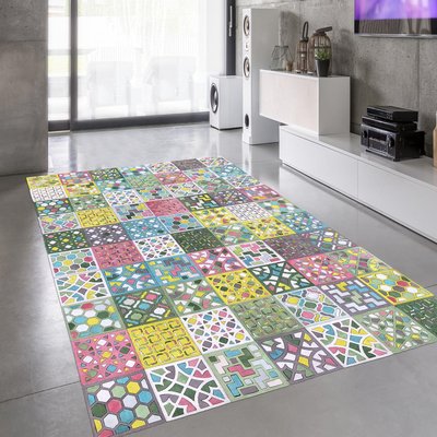 Tapis peau de vache kilm fait à la main UN AMOUR DE TAPIS
