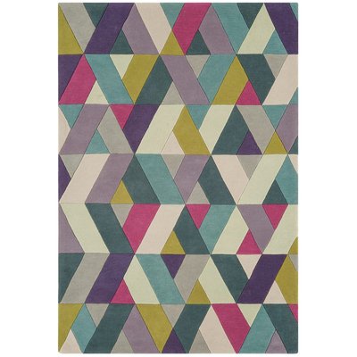 Tapis pure laine à motifs colorés  FLASHY CHEVRON NOVATREND
