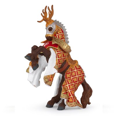 Figurine Cheval du maître des armes cimier cerf PAPO