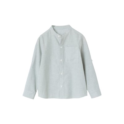 Chemise rayée col Mao VERTBAUDET