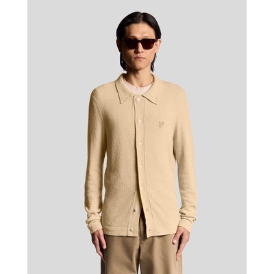 Cardigan texturé en maille à col LYLE & SCOTT