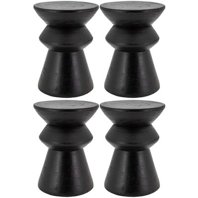 Tabouret en bois paulownia (Lot de 4) AUBRY GASPARD