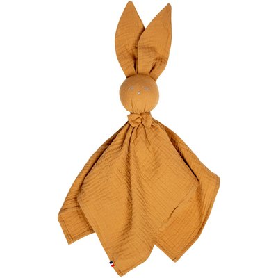 Doudou Lapin personnalisable en gaze de coton JEANNE SEVIRA KIDS
