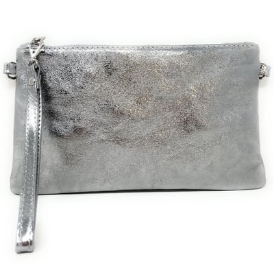 Pochette en cuir grainé irisé MELUSINE OH MY BAG