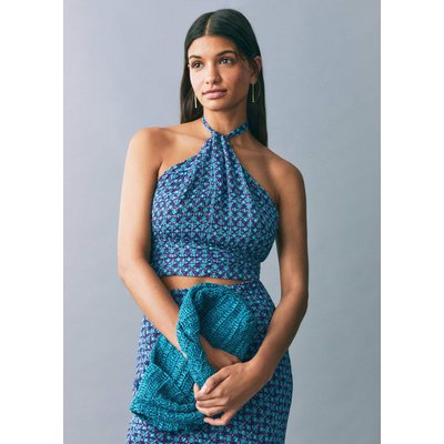 Top imprimé emmanchures américaines MANGO TEEN
