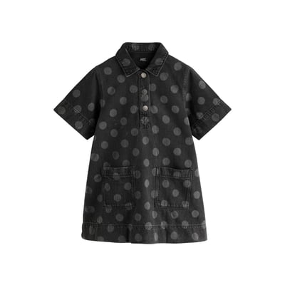 Robe droite en denim à pois NEXT