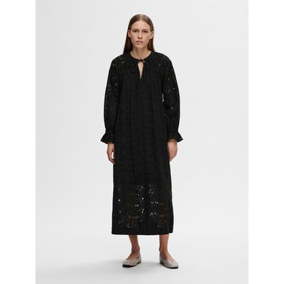 Robe noire broderie anglaise La Redoute