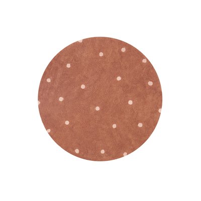Tapis Rond en coton  à pois CHASSE AUX CHAMPIGNONS LORENA CANALS