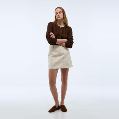 Cardigan boutonné à torsades en coton BIO MONOPRIX