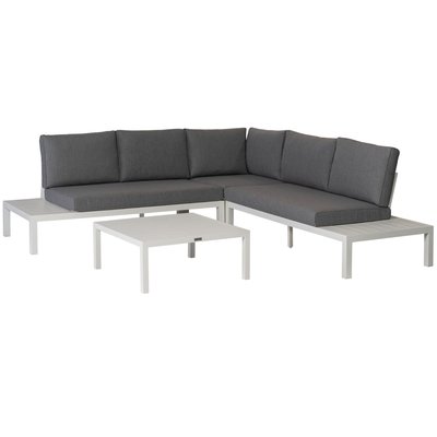 Canapé de jardin en aluminium avec coussin LA VIDA WOOOD