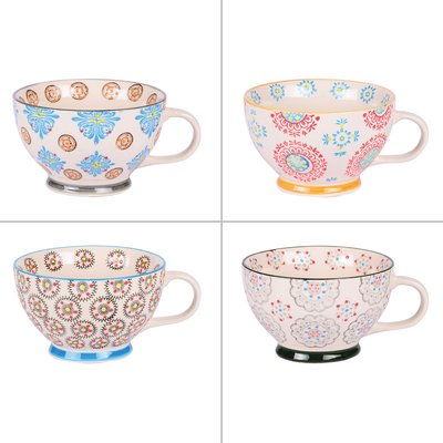 Coffret de 4 déjeuners   32 cl-BOHÈME TABLE PASSION