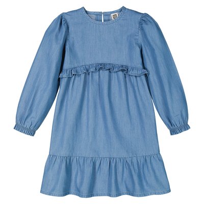 Robe en denim léger manche longue LA REDOUTE COLLECTIONS