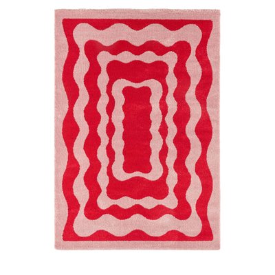 Tapis vintage à motif festonné- GROOVE DRAWER