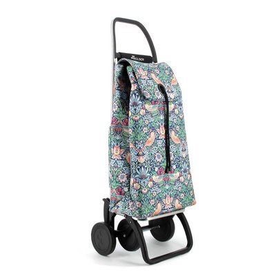 IMAX W MORRIS - Chariot de course Pliable - 4 roues - Bleu vert - Design original et moderne, cadre aluminium léger et robuste, sac imperméable ROLSER