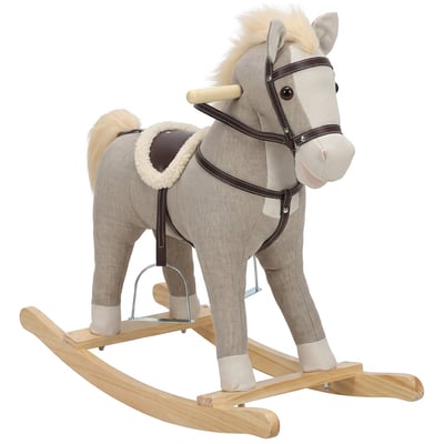 Cheval à bascule pour enfants Tissu aspect AIYAPLAY