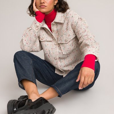 Sovracamicia taglio ampio in tweed LA REDOUTE COLLECTIONS