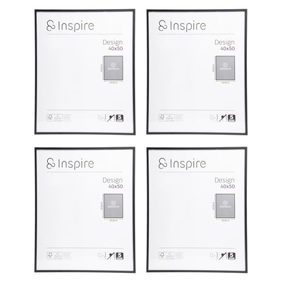 Lot de 4 cadres photo en métal, DESIGN INSPIRE