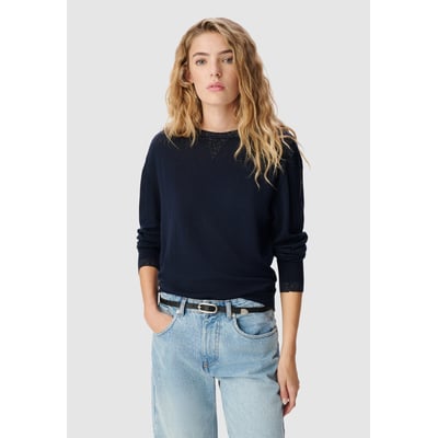 Pull tricot détail fil textile IKKS