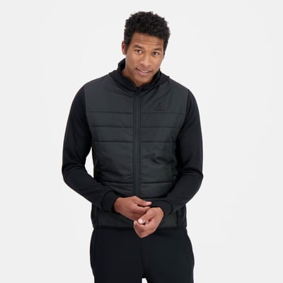 Sweat zippé à capuche Ton sur ton LE COQ SPORTIF