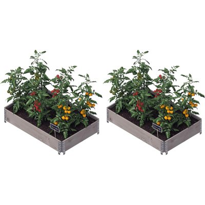 Carré potager Gardenbox 120 x 80 cm (Lot de 2) JARDINDECO