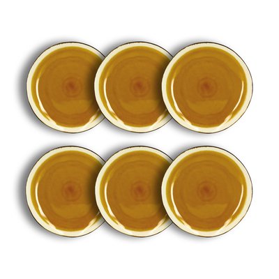 Lot de 6 assiettes plates en grès 27,5cm, BALATA OGO LIVING