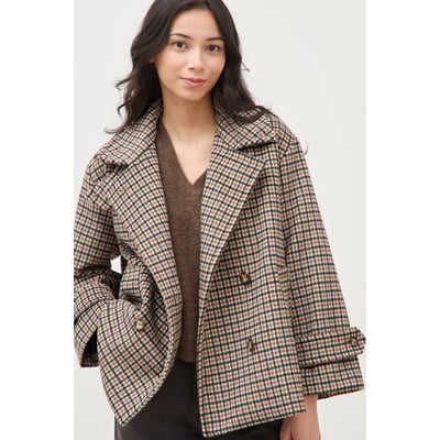 Caban oversize court col tailleur BONOBO