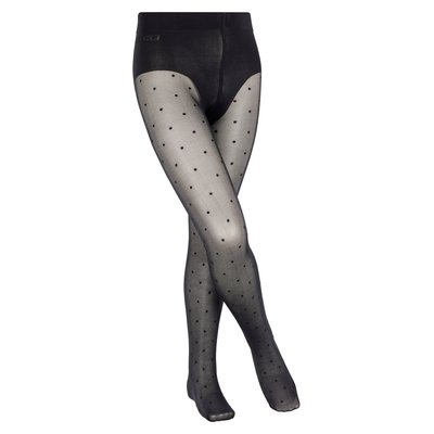 Collant Romantic Dot Fibre artificielle Transparent FALKE