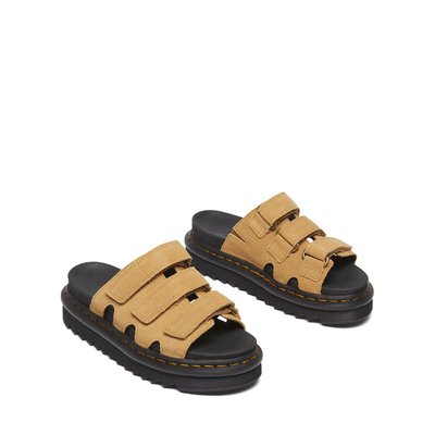 Rain Slide Tan Suede DR. MARTENS