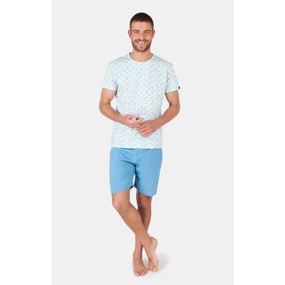 Pyjashort en coton imprimé Palmier ARTHUR