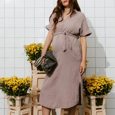 Robe midi en gaze de coton PROMOD
