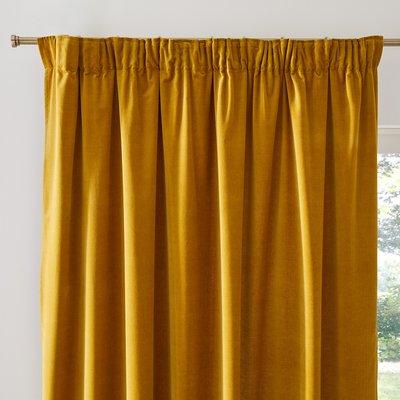Rideau velours galon fronceur, Velvet LA REDOUTE INTERIEURS