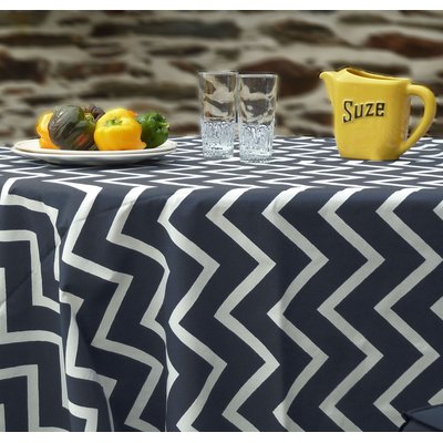 Nappe enduite ronde ou ovale CHEVRONS FLEUR DE SOLEIL