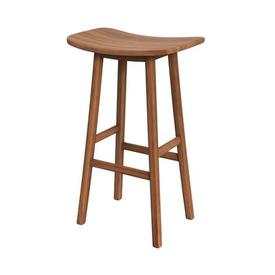 Tabouret de bar en bois de teck 77 cm (à l'unité) - VITTORIA RENDEZ-VOUS DÉCO