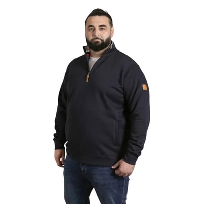 Haut polaire à col montant zippé grande taille RUSSEL DUKE