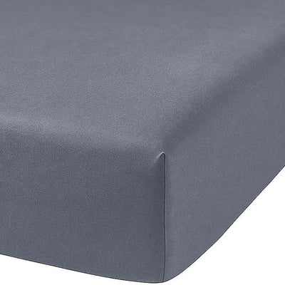 Drap housse percale de coton 2 personnes uni PREMIUM TODAY