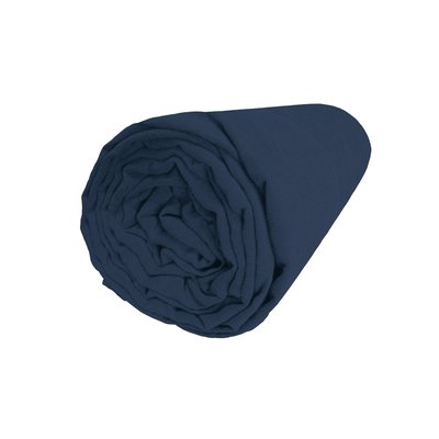 Drap housse en lin lavé bonnet 37cm, RÊVE DE LIN BLANC CERISE