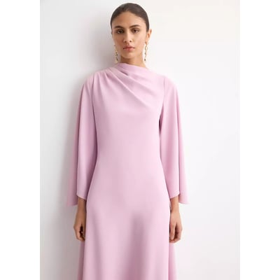 Robe satinée manches cloche MANGO