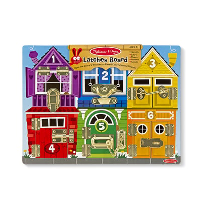 Melissa  and  Doug Planche d activites avec loquets SPINMASTER