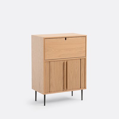 Meuble bar 1 abattant, 2 portes coulissantes Strio LA REDOUTE INTERIEURS
