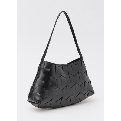 Sac porté épaule cuir tressé MANGO